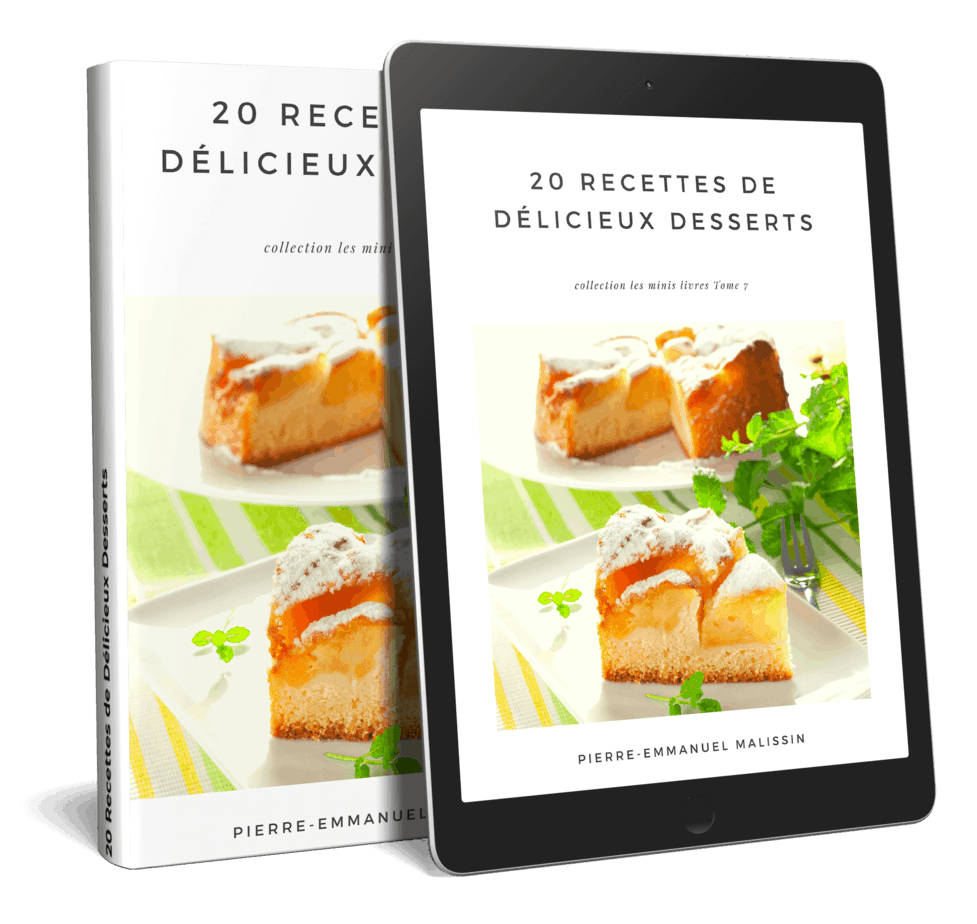 20 Recettes de Délicieux Desserts, livre de recette de cuisine